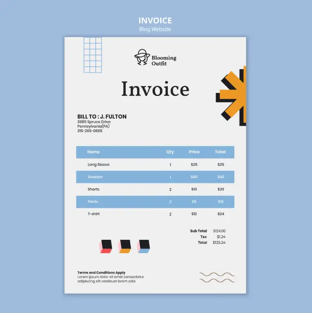Invoice Book Printing