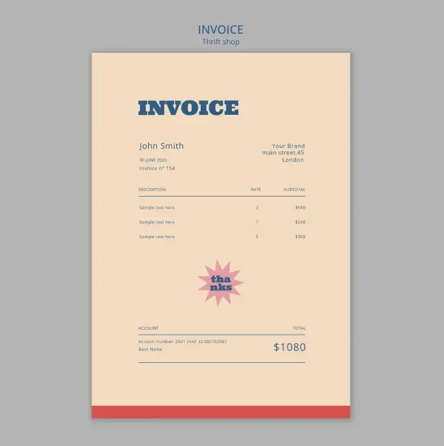 Invoice Book Printing