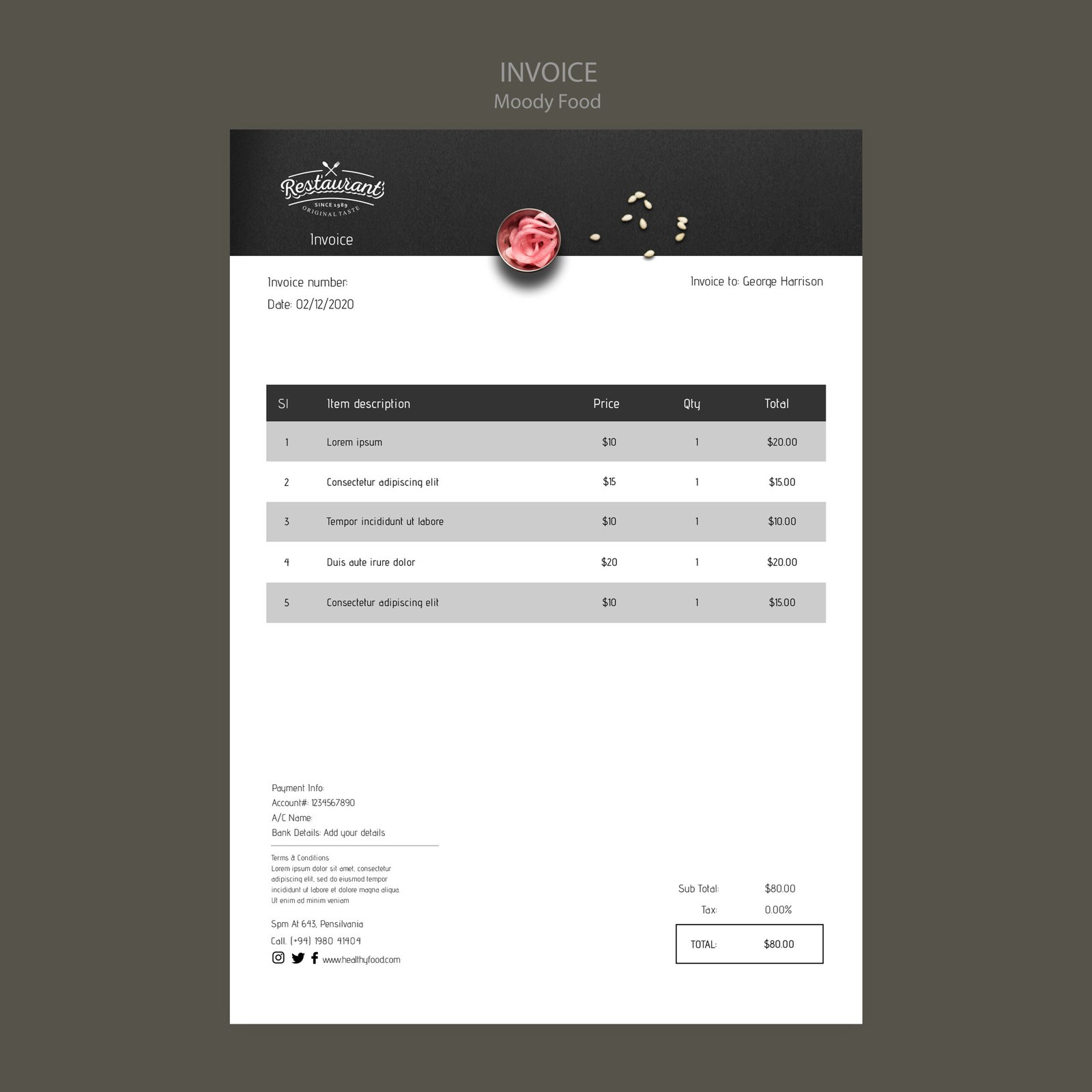 Invoice Book Printing